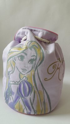 日本東京迪士尼在售 長髮公主水桶包造型雙肩包