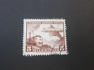 【雲品13】智利Chile 1964 Sc C237 train FU 庫號#BP06 19428