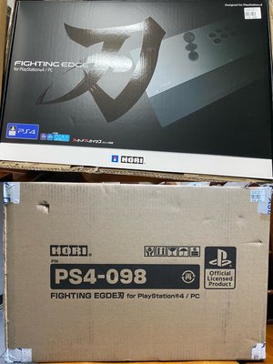 HORI fighting edge 刃 （PS4-098)大型專業競技搖桿 PS5/PS4/PC 平台適用 全新品