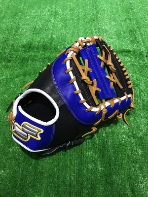 棒球世界全新ssk全牛系列(DWGF4721)棒球一壘手手套藍色特價一壘手