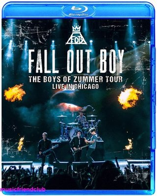 高清藍光碟  Fall Out Boy of Zummer Tour Live in Chicago 2016 (藍光BD25G)