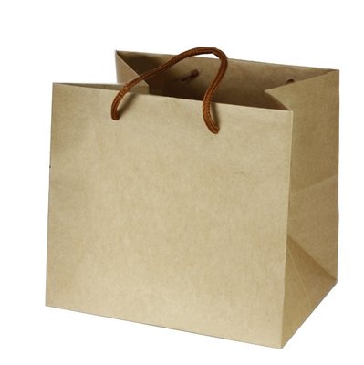 【嚴選SHOP】素面牛皮紙袋 兩種規格 平放袋 禮盒袋 紙袋 購物袋 牛皮袋 手提袋 蛋糕盒袋 包裝袋 袋子【D200】
