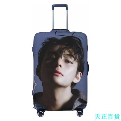 CC小铺Bts V Taehyung 行李套可水洗手提箱保護套防刮手提箱套適合 18-32 英寸行李箱