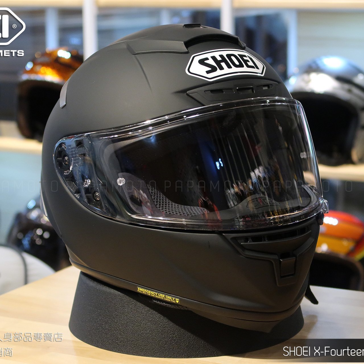 【趴趴騎士】SHOEI X14 全罩安全帽 消光黑 ( X-14 X-Fourteen SNELL 賽車等級