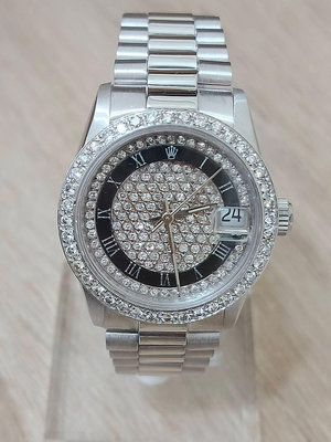 鑫泰典精品 勞力士 ROLEX 68279  原裝機心 羅馬滿天星面盤 白K金材質 中型錶 特價中 歡迎議價