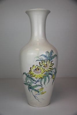 0924-回饋社會-特價品-金門陶瓷-老花瓶-花卉畫研究-收藏品(郵寄免運費-建議自取確認)