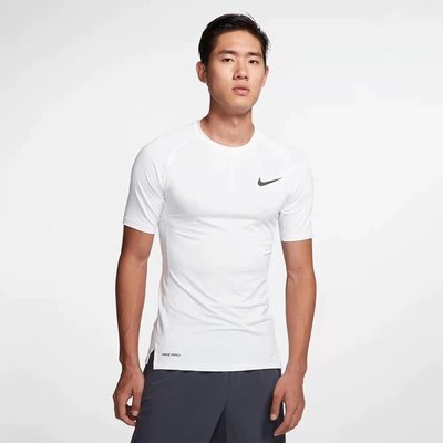 【熱賣精選】現貨 耐吉Nike 男子Pro運動健身速干緊身短袖 DN4311-100-010