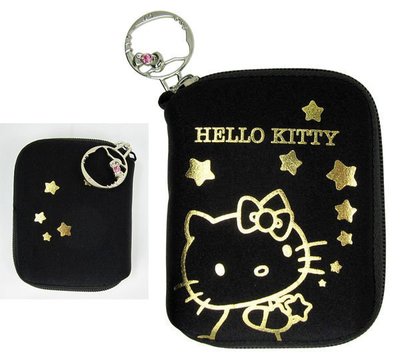 【卡漫迷】 Hello Kitty 彈力膠數碼防護袋 ㊣版 拉鍊式 相機包 MP3袋 相機袋 手機包 手機袋