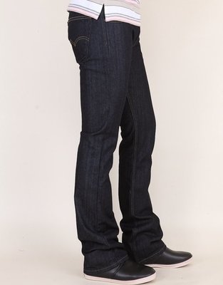 【養褲款靴型29-44腰優惠】美國LEVI S 527 boot Tumbled 深黑藍原色 靴型牛仔褲 丹寧褲517