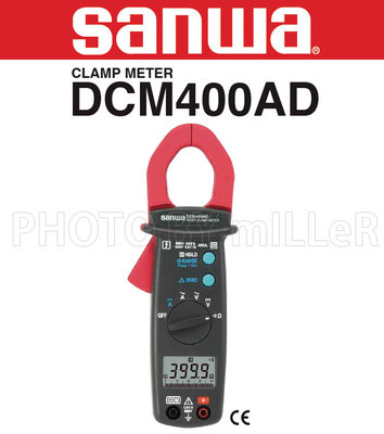 【含稅-可統編】日本 SANWA DCM400AD 數位交直流鉤錶 數字鉤表