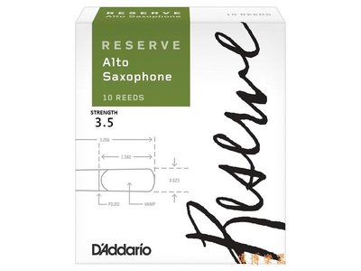【偉博樂器】RICO RESERVE中音3.5號竹片 Alto Sax Reeds 薩克斯風 全新包裝DAddario