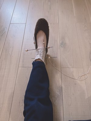 春季古典蕾絲襪amble英國襪子線DIY編織材料包  不含工具非成品