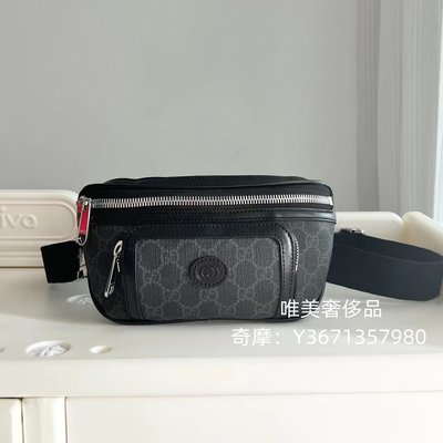 二手出售 GUCCI 古馳 Belt bag with Interlocking G 腰包 胸口包 682933 現貨