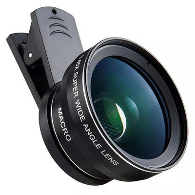 37MM0.45x （速出貨）廣角微距手機鏡頭高 清無畸變相機鏡頭 手機廣角鏡