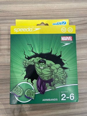 澳洲品牌 Speedo 兒童浮臂 綠巨人浩克 HULK 游泳袖套 游泳浮臂 Marvel