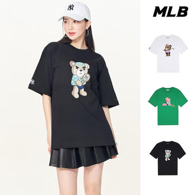 MLB 短袖T恤 Mega Bear系列 道奇/費城人/洋基隊 (3ATSE0333-三色任選)