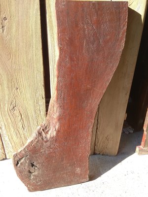 【123木頭人】老件龍眼木厚木板風化木桌板～02