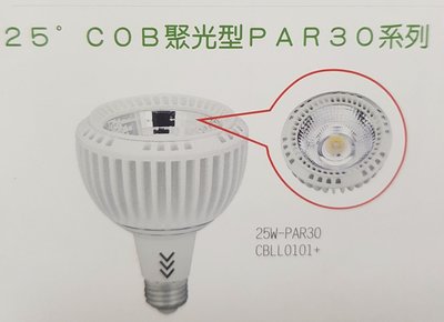 LED25W PAR30燈泡COB聚光型E27