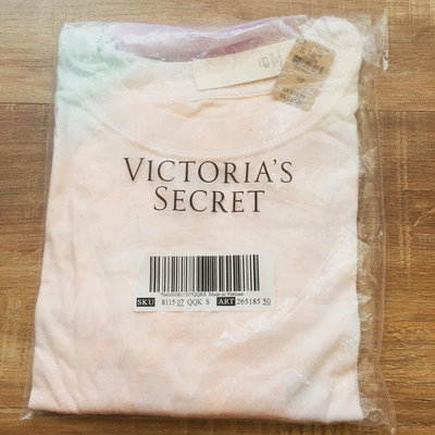 一元起標 Victoria's Secret Pink 棉質淺亮色 tie dye tee 上衣
