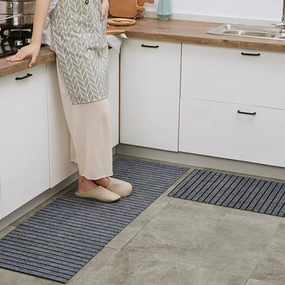 現貨熱銷-廚房地墊家用門口吸水吸油防滑墊子可裁剪長條腳墊地毯耐臟大面積