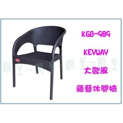 聯府 KGB-989 大歐風藤藝休閒椅 戶外塑膠椅 輕便椅 椅子 備用椅