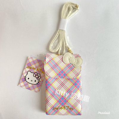 [Kitty 旅遊趣] Hello Kitty 手機斜背袋 手機包 凱蒂貓 蘇格蘭