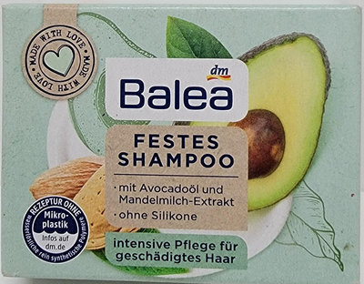 德國BALEA Fetes Shampoo 洗髮餅-杏仁酪梨油