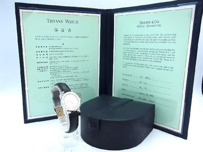 TIFFANY &amp; CO. 經典款 Atlas 阿特拉斯 女錶 純銀 925，附原廠保證書 ，功能正常 正品保證