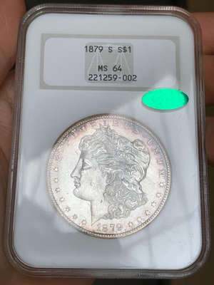 018- 美國1879年摩根銀幣NGC MS64