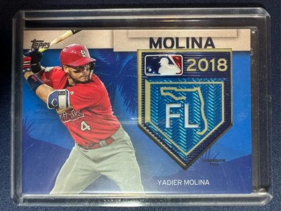 2018 Topps Series 1 Yadier Molina Spring Training Commemorative Patch /99