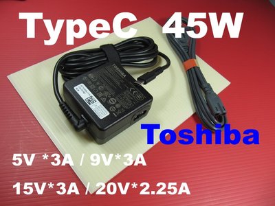 toshiba 45W 原廠 typeC type-C USBC USB-C 變壓器 asus hp acer 東芝