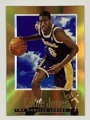 1996-97 SkyBox EX2000 天窗卡 #31 Eddie Jones Los Angeles Lakers