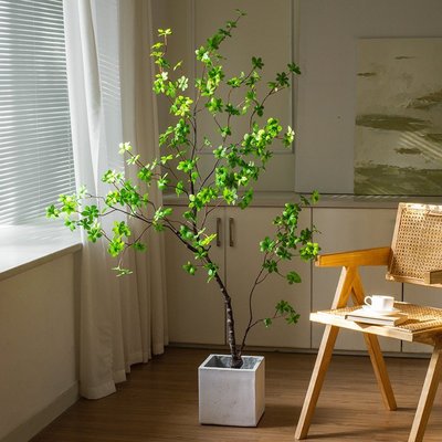 【熱賣精選】Na家花房北歐仿真綠植擺件日本吊鐘植物室內客廳裝飾大型落地盆栽
