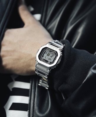全新正品 金銀黑色 CASIO G-SHOCK GMW-B5000GD-9JF 金色 全金屬 不鏽鋼 電子錶