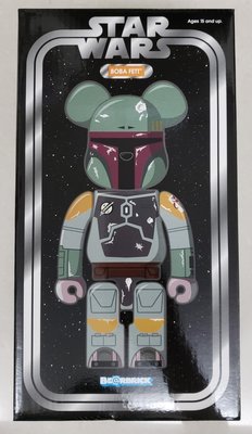 全新 未開封 Medicom Bearbrick 400% Starwars Stussy Boba Fett