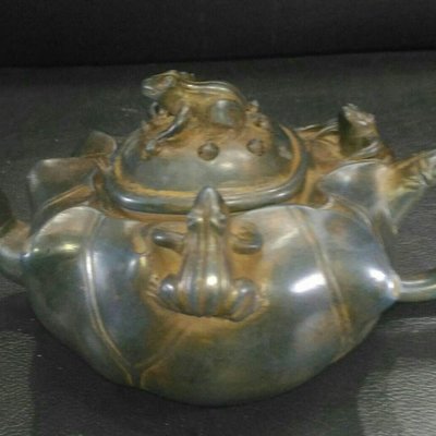 蔣蓉早期蛙系列作品井底之蛙紫砂壺| Yahoo奇摩拍賣
