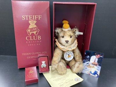 93/94 STEIFF CLUB金耳扣俱樂部泰迪熊 Steiff 1926 Teddy Clown bear