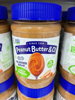 12/31前 美國Peanut Butter & Co. 柔滑花生醬 無加糖454g 最新到期日2024/11/15