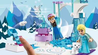 BOxx潮玩~【正品】樂高 LEGO  小拼砌師系列10736安娜和艾莎的冰雪樂園