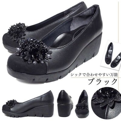 日本製 FIRST CONTACT 花朵🌺 厚底防潑水 5.5cm 女鞋 #39618 預購