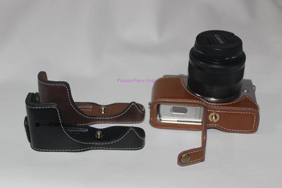 相機套適合佳能EOS M100 半套 保護套外殼M200微單相機包 m10皮套底座相機包