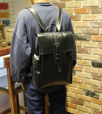 FINDSENSE Z1 韓國 時尚 潮 男 皮質 休閒 旅行包 電腦包 學生包 書包 後背包 雙肩包 戶外 旅行包