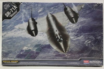 【統一模型玩具店】ACADEMY《美國 黑鳥偵察機 SR-71A "History"》1:72 # 12509【缺貨】