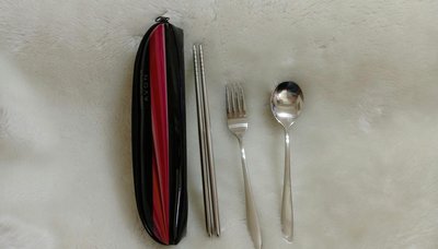 雅芳Avon不鏽鋼筷匙叉餐具組(4件組)