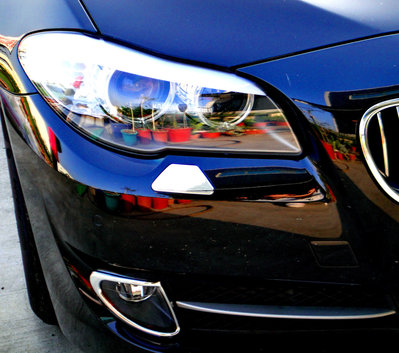 🐾寶馬BMW 5系列-F10/F11 2010~2016 鍍鉻銀 前保桿噴水蓋 改裝