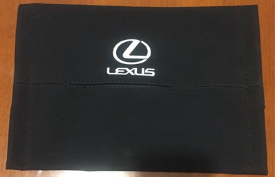 [全新] Lexus.翻毛皮椅背面紙盒.車用面紙盒.頭枕面紙盒.