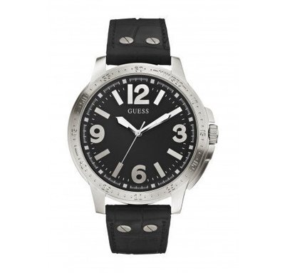 GUESS 男錶 手錶-黑色，鏡面38mm W0064G1～全新盒裝