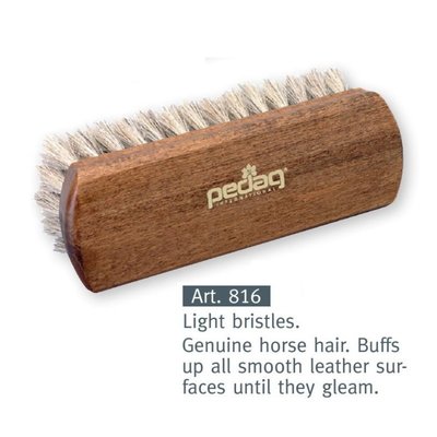 德國 pedag Polishing Brush 馬毛亮光刷 ~ 柔軟馬鬃，保養、拋光皮革必備工具