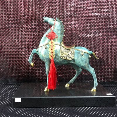 唐馬青騅擺件、銅雕藝術品
