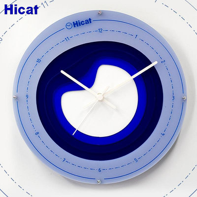 時鐘 hicat亞克力現代時尚簡約大氣靜音掛鐘客廳創意個性鐘錶